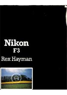 Nikon F 3 AF manual. Camera Instructions.